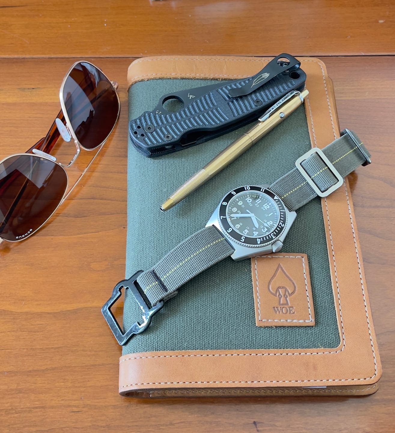 Customer photo review of Leather & Canvas Moleskine Cover