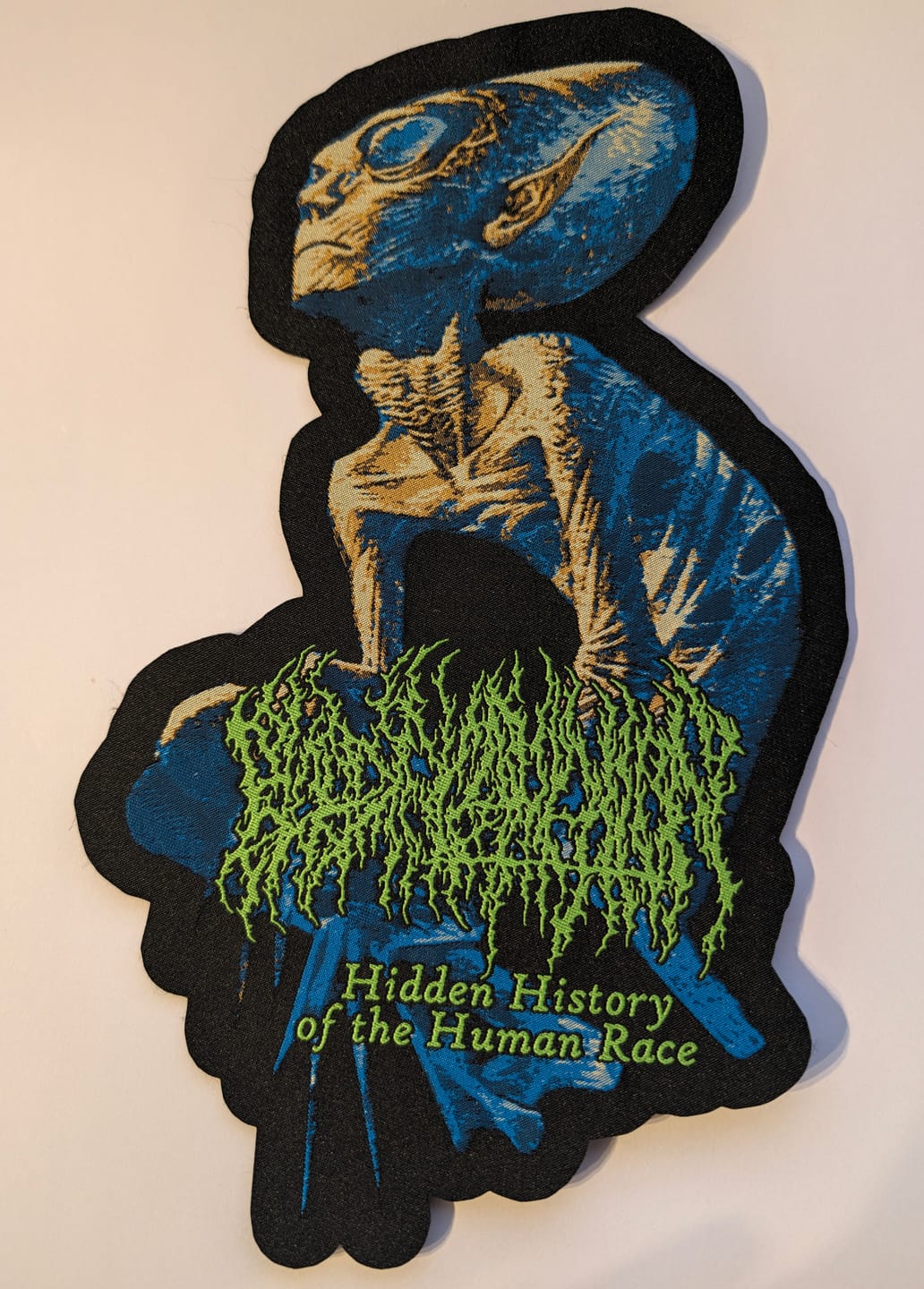 Customer photo review of Blood Incantation - Hidden History Of The Human Race - Oversize Patch