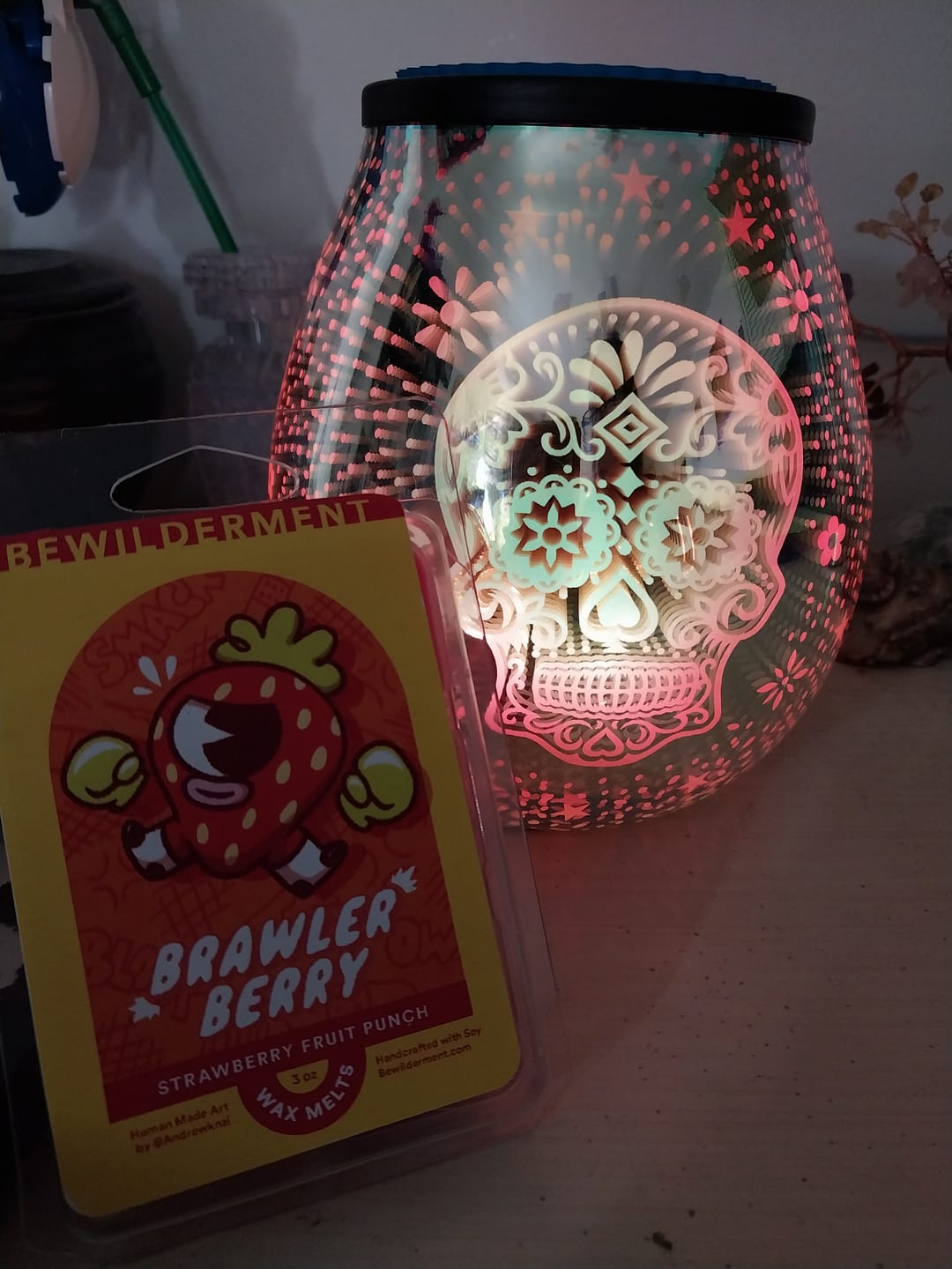 Customer photo review of Brawler Berry Wax Melts