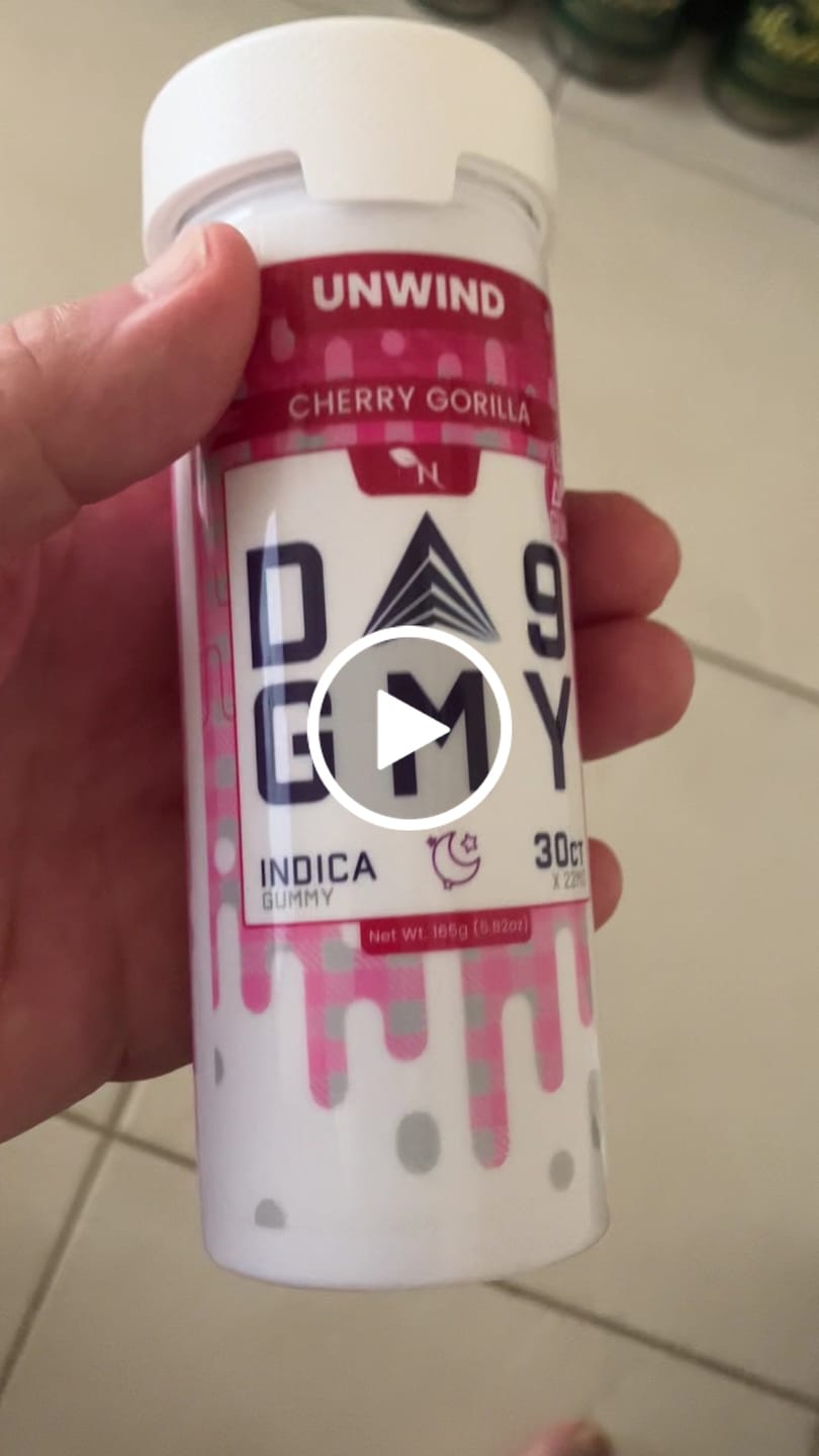 Customer video review of DELTA 9 GUMMIES  - 30CT Cherry Kiss 810mg (15mg ea.) – INDICA