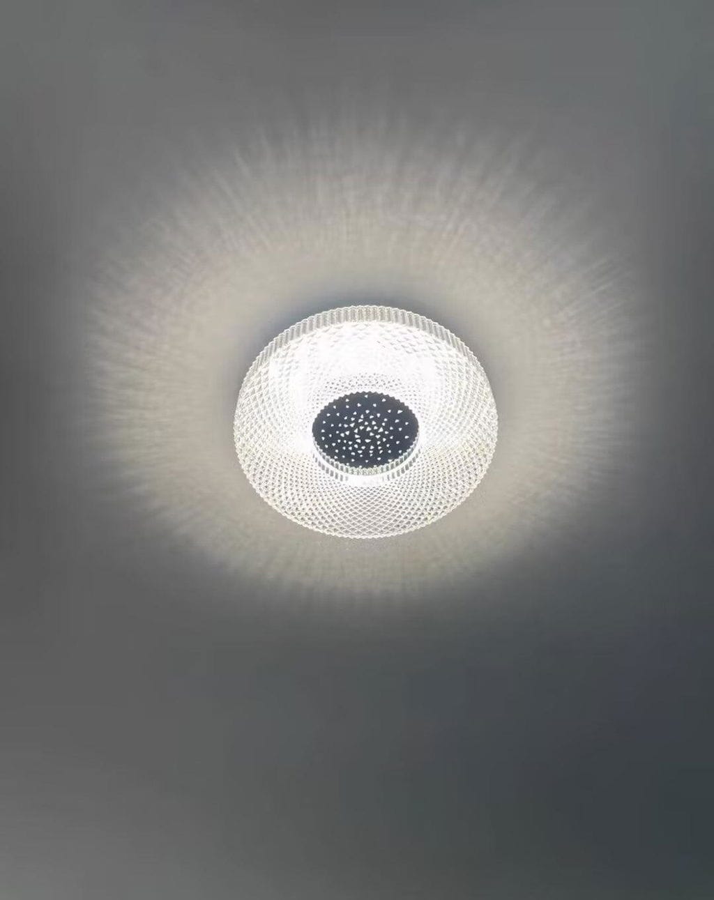 Customer photo review of Cimona Flush Mount Ceiling Light, Dual-Layer Disc, LED, Gold or White