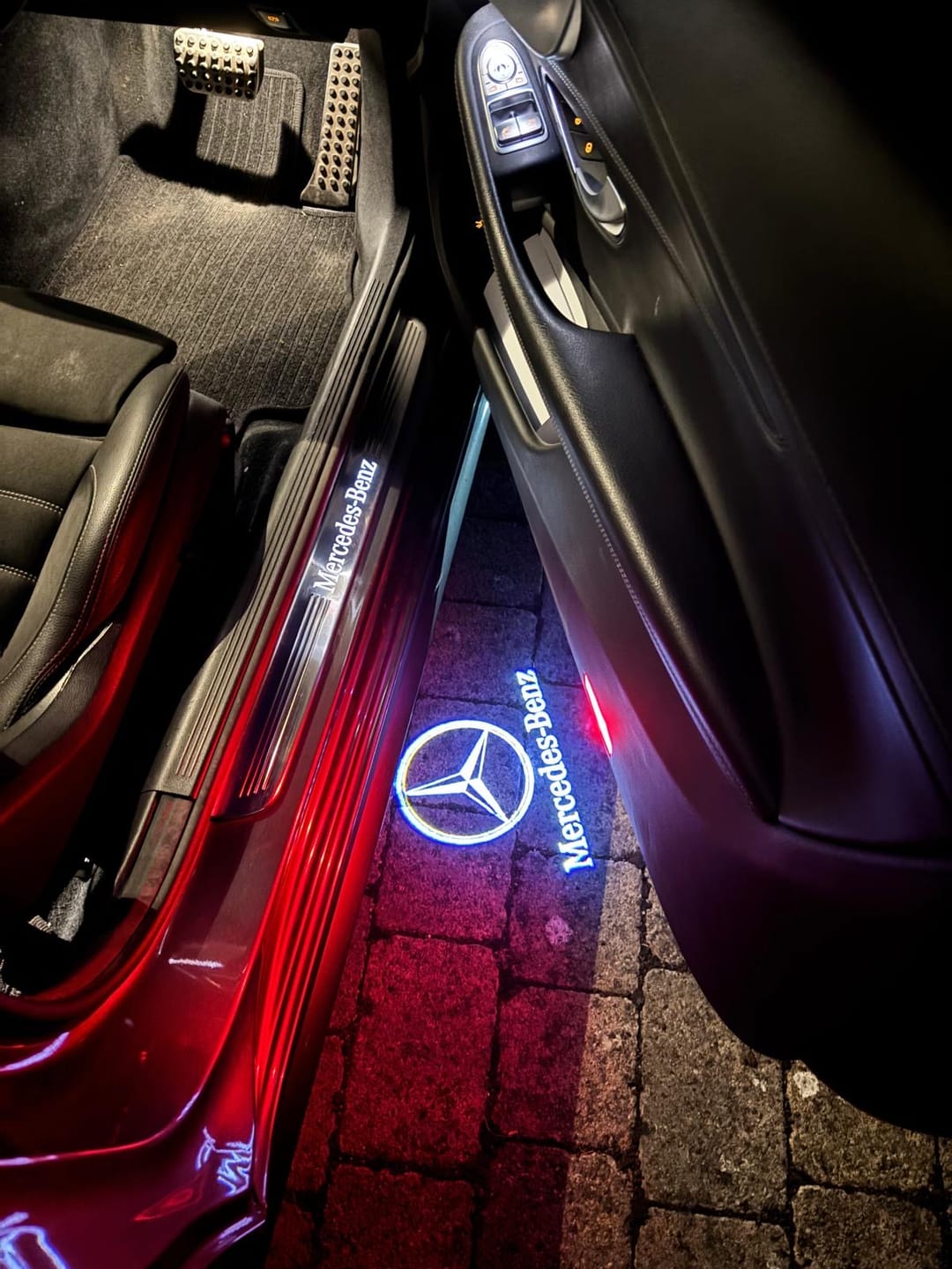 Customer photo review of MERCEDES DOOR LIGHTS