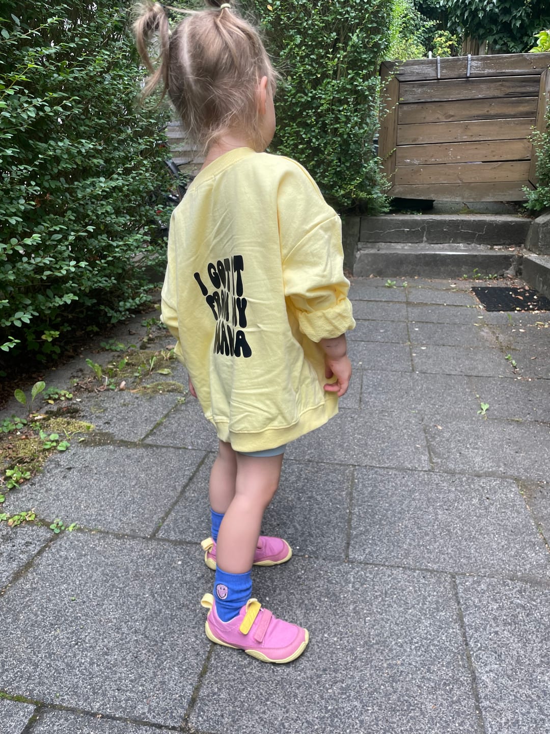 Customer photo review of Smiley Dudie Socks