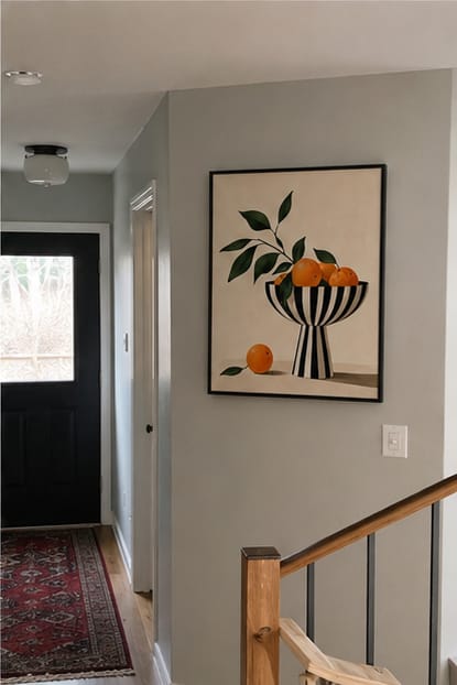 Customer photo review of Orange Still Life Canvas Wall Art