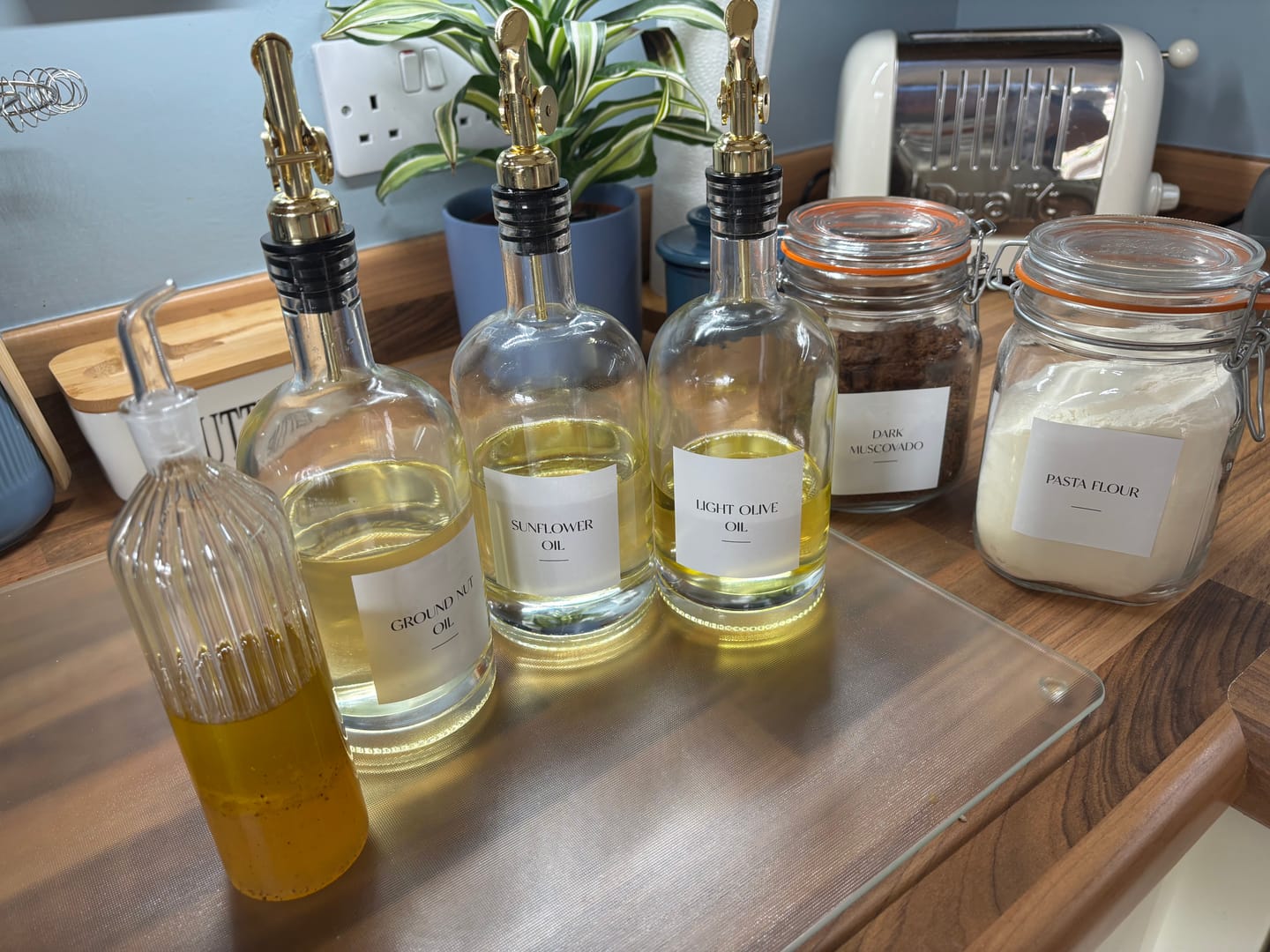 Customer photo review of Create your own labels! Classic Personalised White Pantry Labels 6 CM x 6 CM
