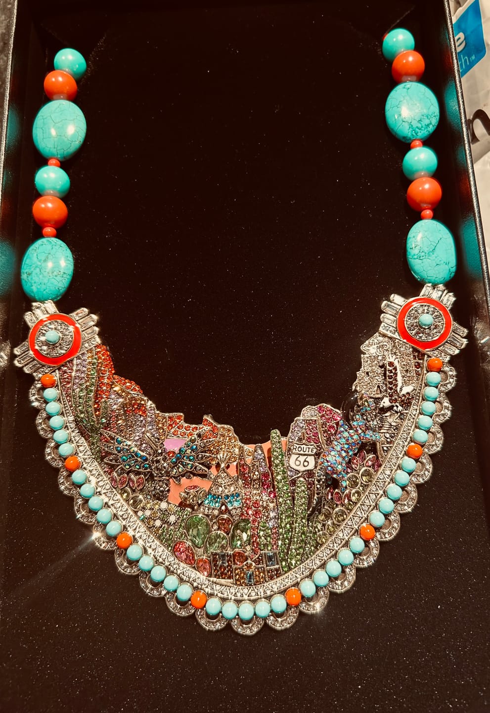 Customer photo review of HEIDI DAUS® "Southwest Sparkle" Crystal Sparklescape Necklace