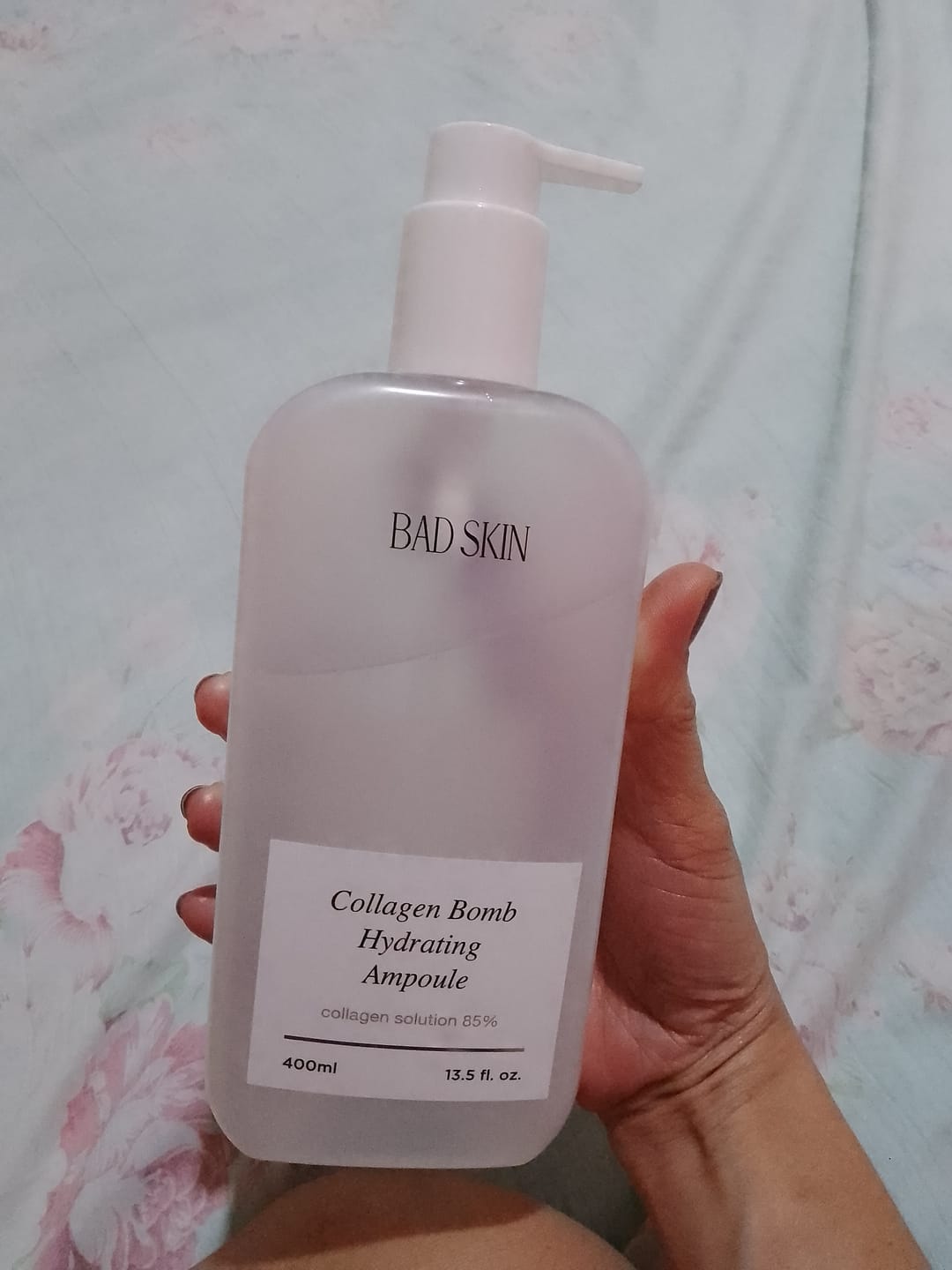Customer photo review of Bad Skin™ Korean Collagen Bomb Hydrating Ampoule