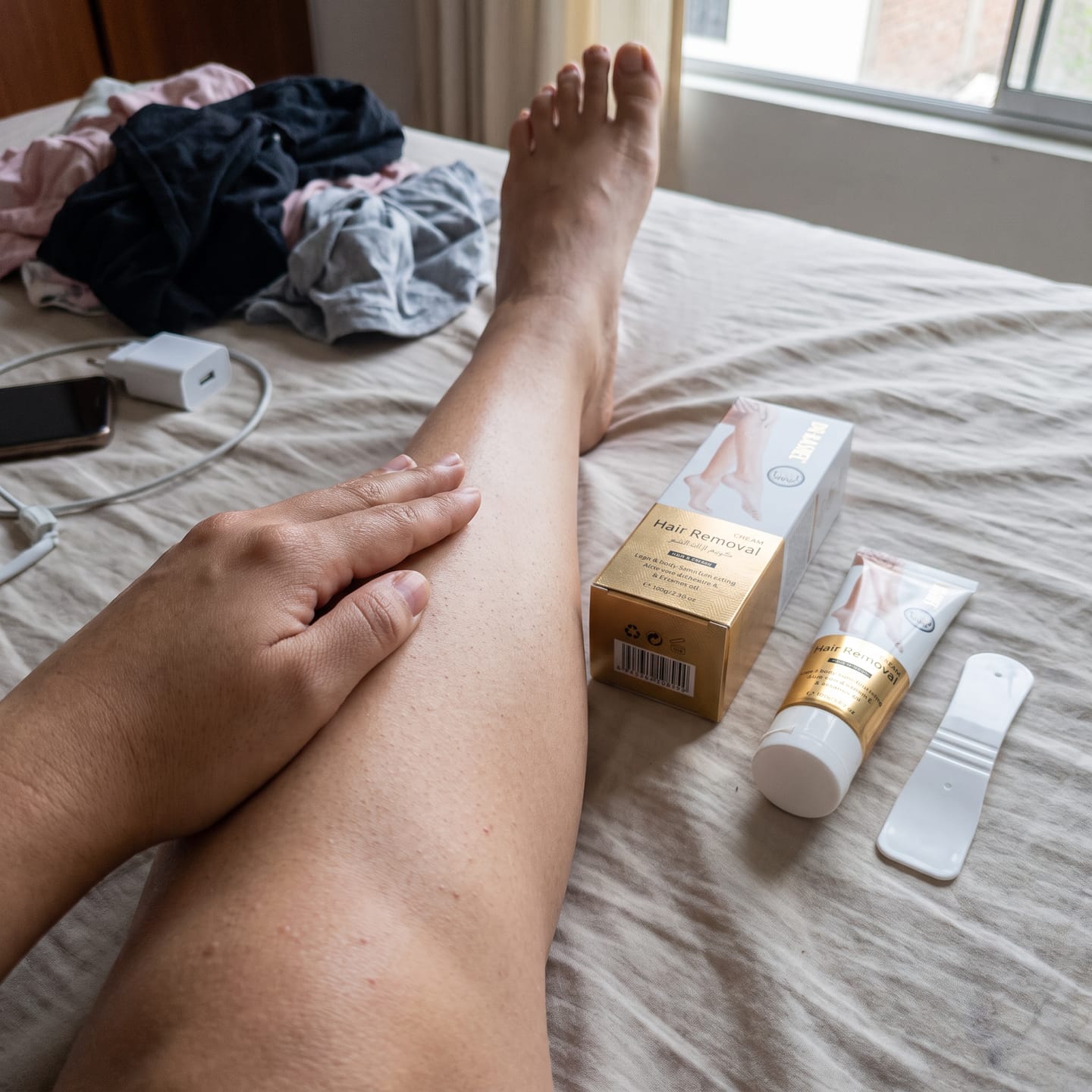 Customer photo review of Crema Depilatoria Dr. Rashel