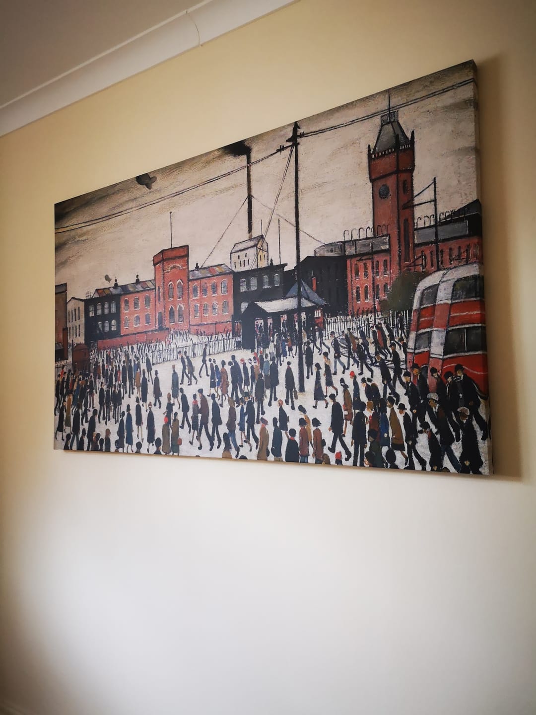 Customer photo review of Going To Work Canvas Print