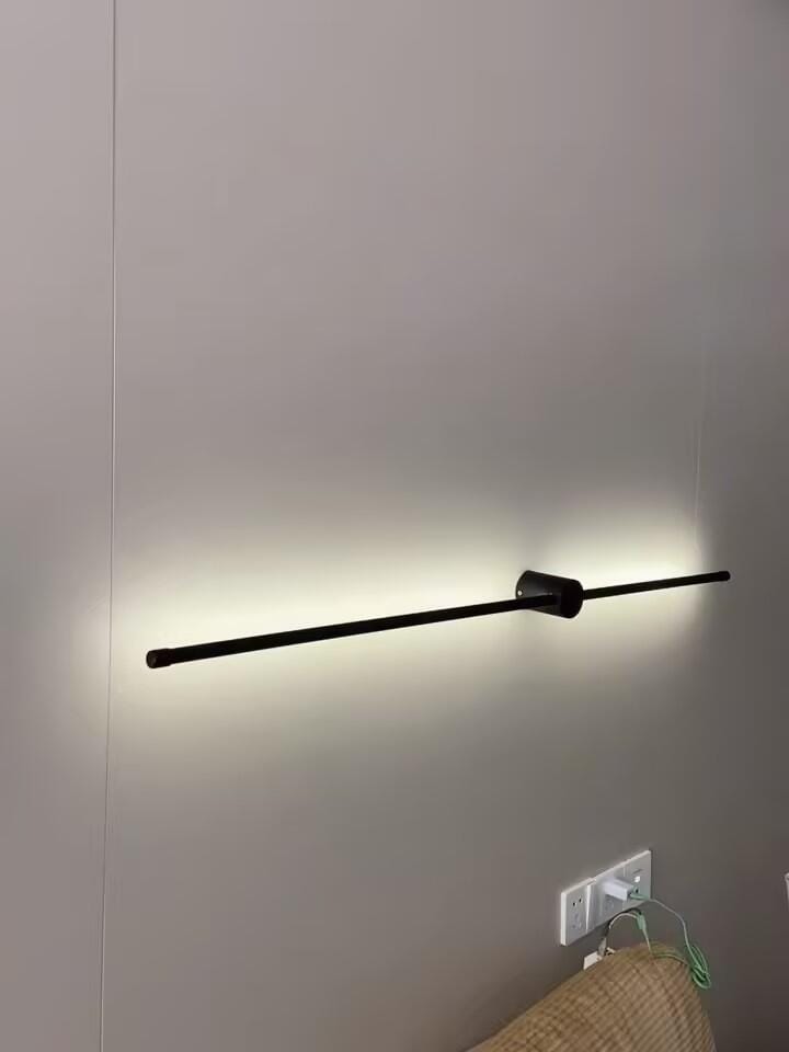 Customer photo review of Wall Light, Linear LED Slim Tube, Black or Copper, Wall or Ceiling Mount