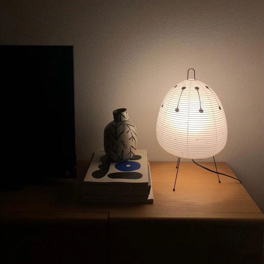 Customer photo review of Table Lamp, Xuanzhi, Handmade Mulberry Paper Shade, E26/E27, Plug-In