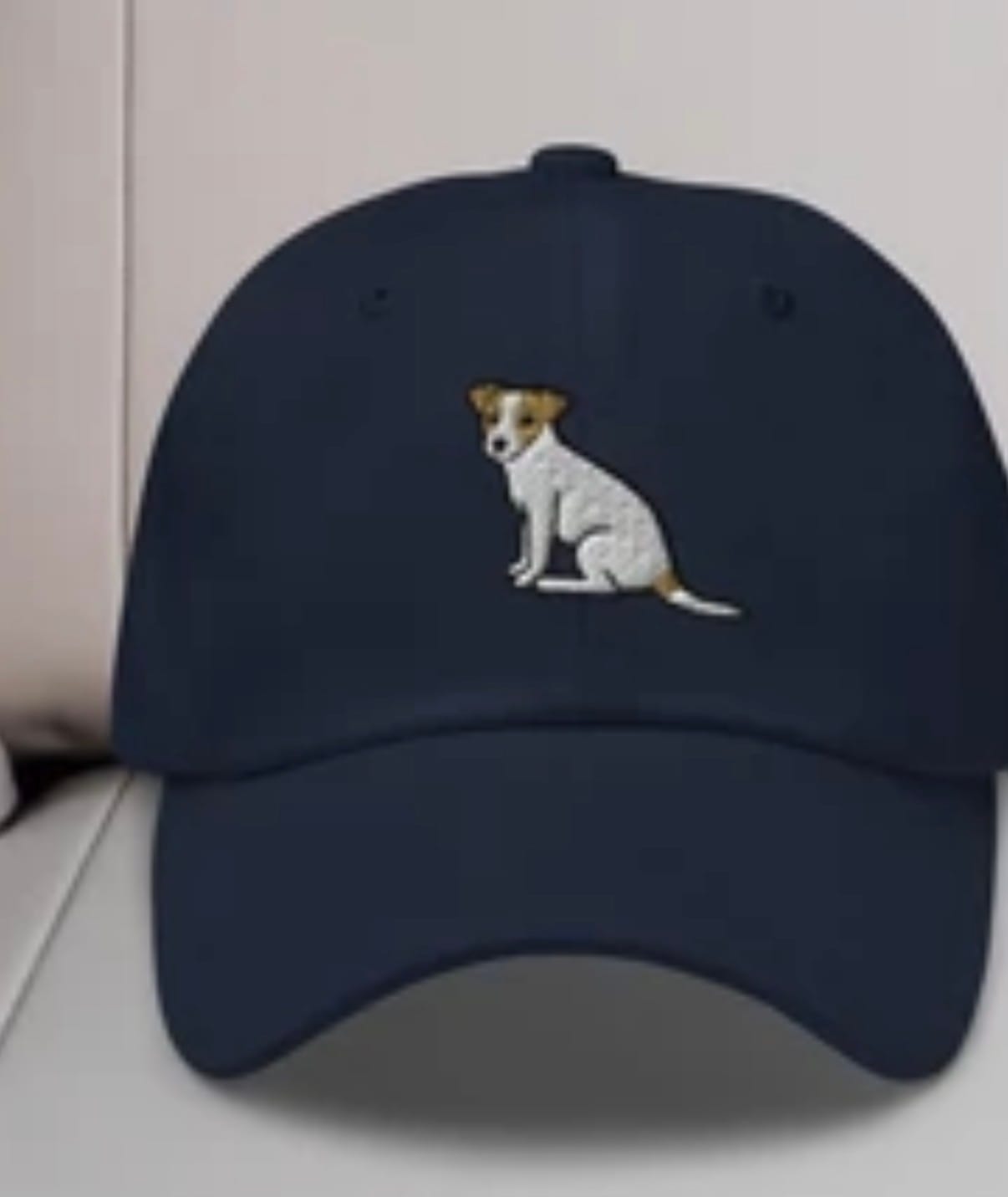 Customer photo review of Jack Russell Terrier Embroidered Hat