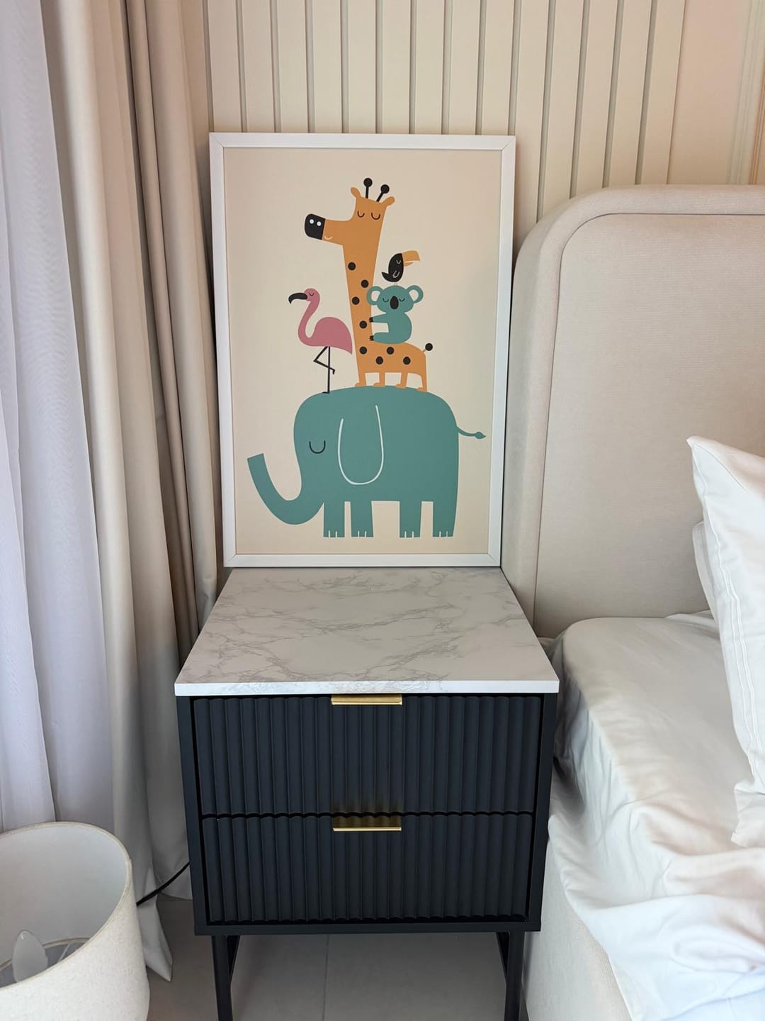 Customer photo review of Zoo Friends Framed Graphic Art Print  Soapr0012