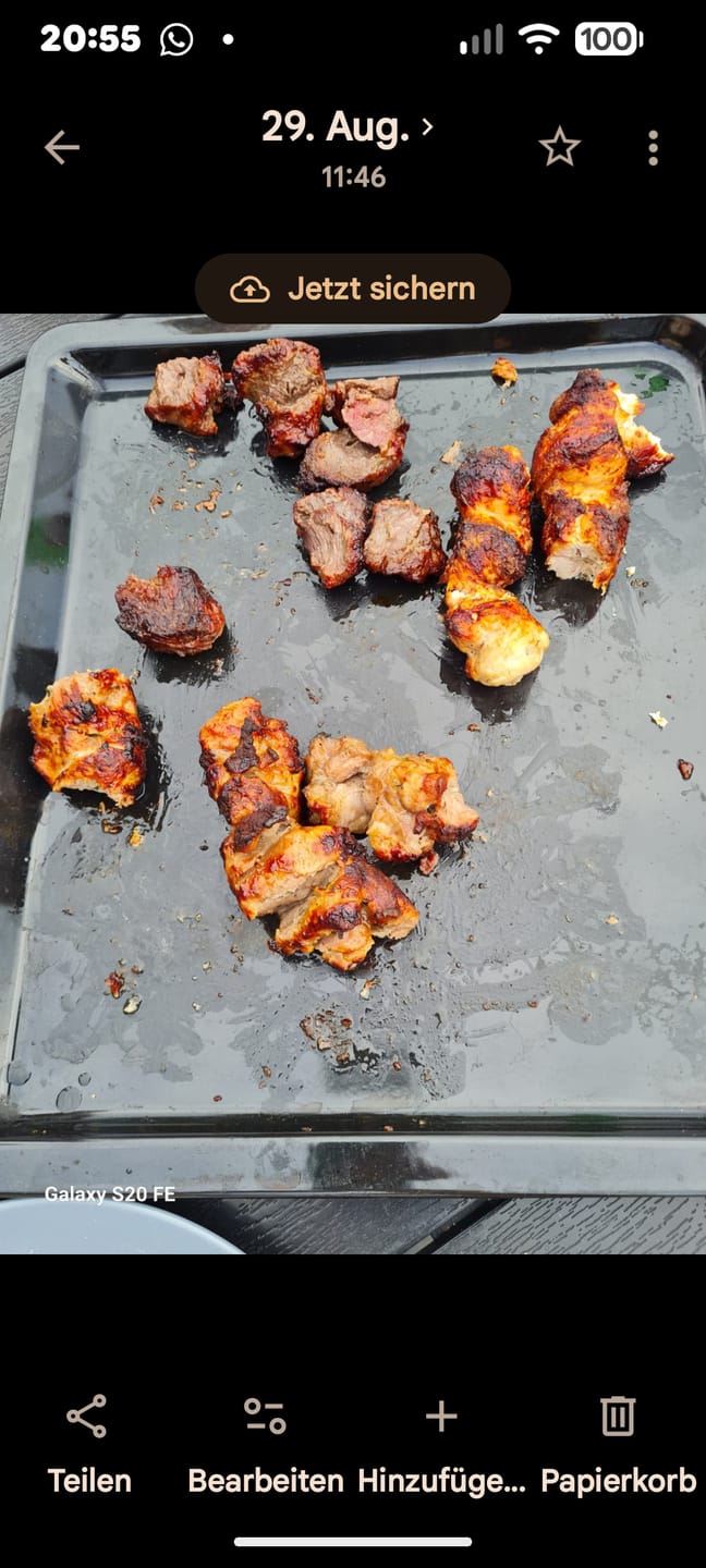 Customer photo review of Schweine-Schaschlik Erste Sahne – Rezept von Andrej Eckert | mySchaschlik