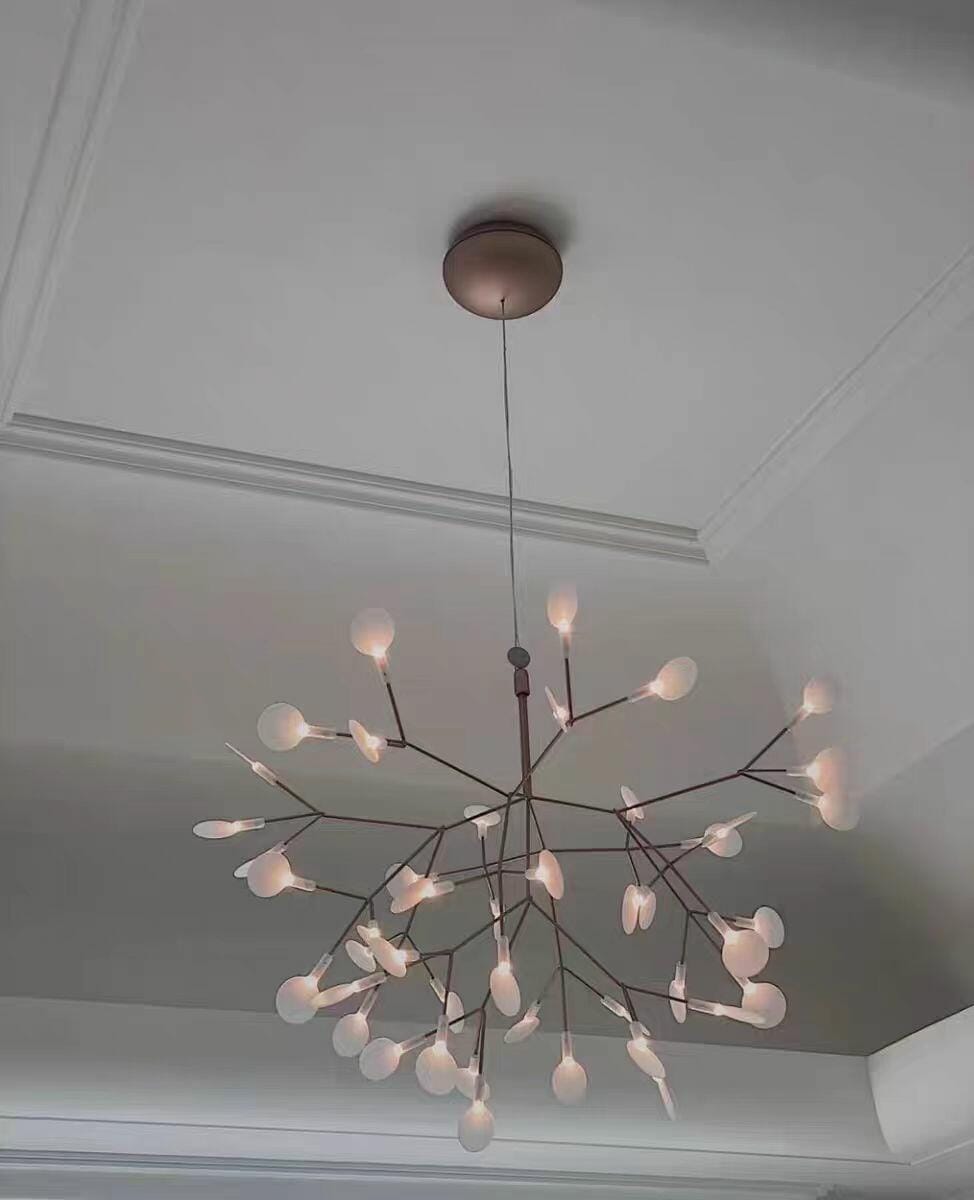 Customer photo review of Firefly LED Chandelier, Black Branch Design, Dimmable, 30-135 Heads