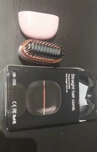 Customer photo review of Portable Straightening Brush™