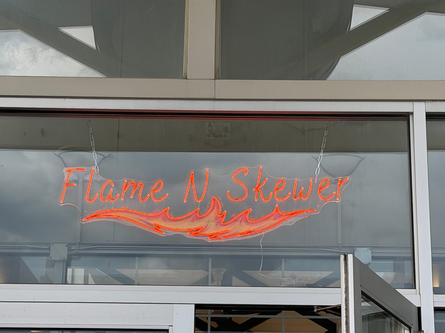 Customer photo review of Flame N Skewer | LED Neon Sign
