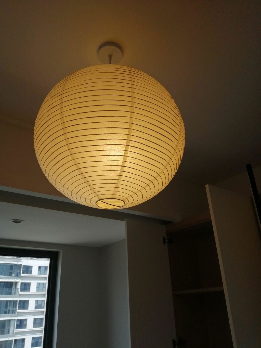 Customer photo review of Washi Paper A Pendant Light, Mulberry Shade, E26/E27, Hardwired