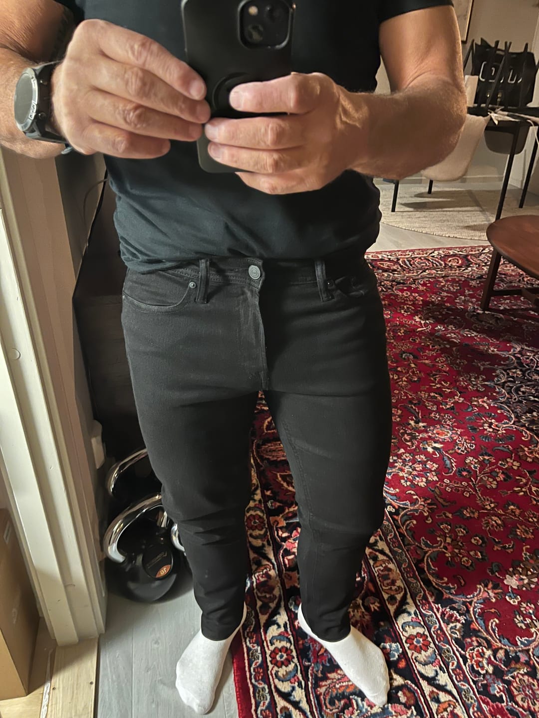 Customer photo review of Performance Jeans (Regular) - Black Denim