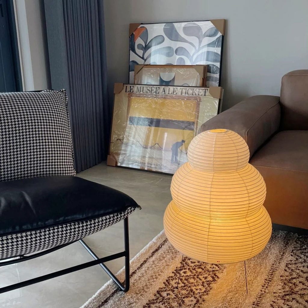 Customer photo review of Table Lamp, Xuanzhi, Handmade Mulberry Paper Shade, E26/E27, Plug-In