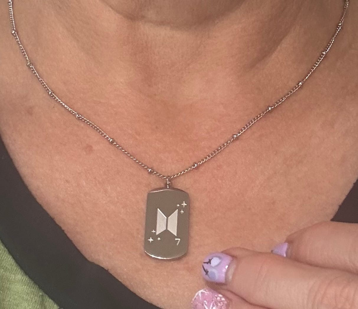 Customer photo review of Army Dog Tag Necklace
