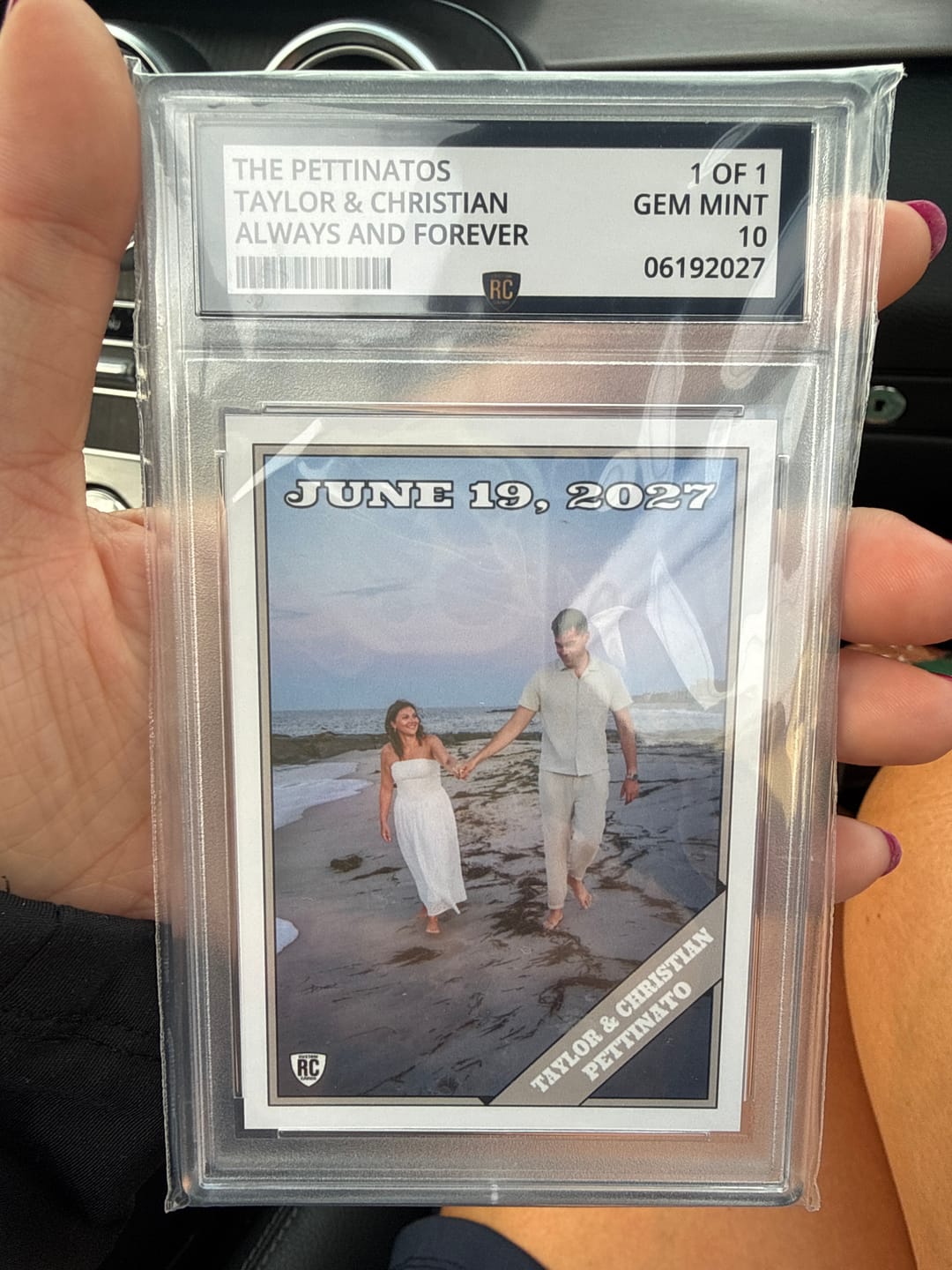 Customer photo review of Couple Graded Card (Quick Buy)