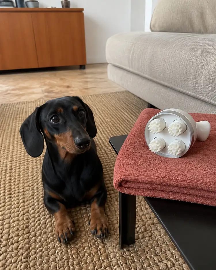 Customer photo review of Viva PetZen Ergonomic Pet Massager