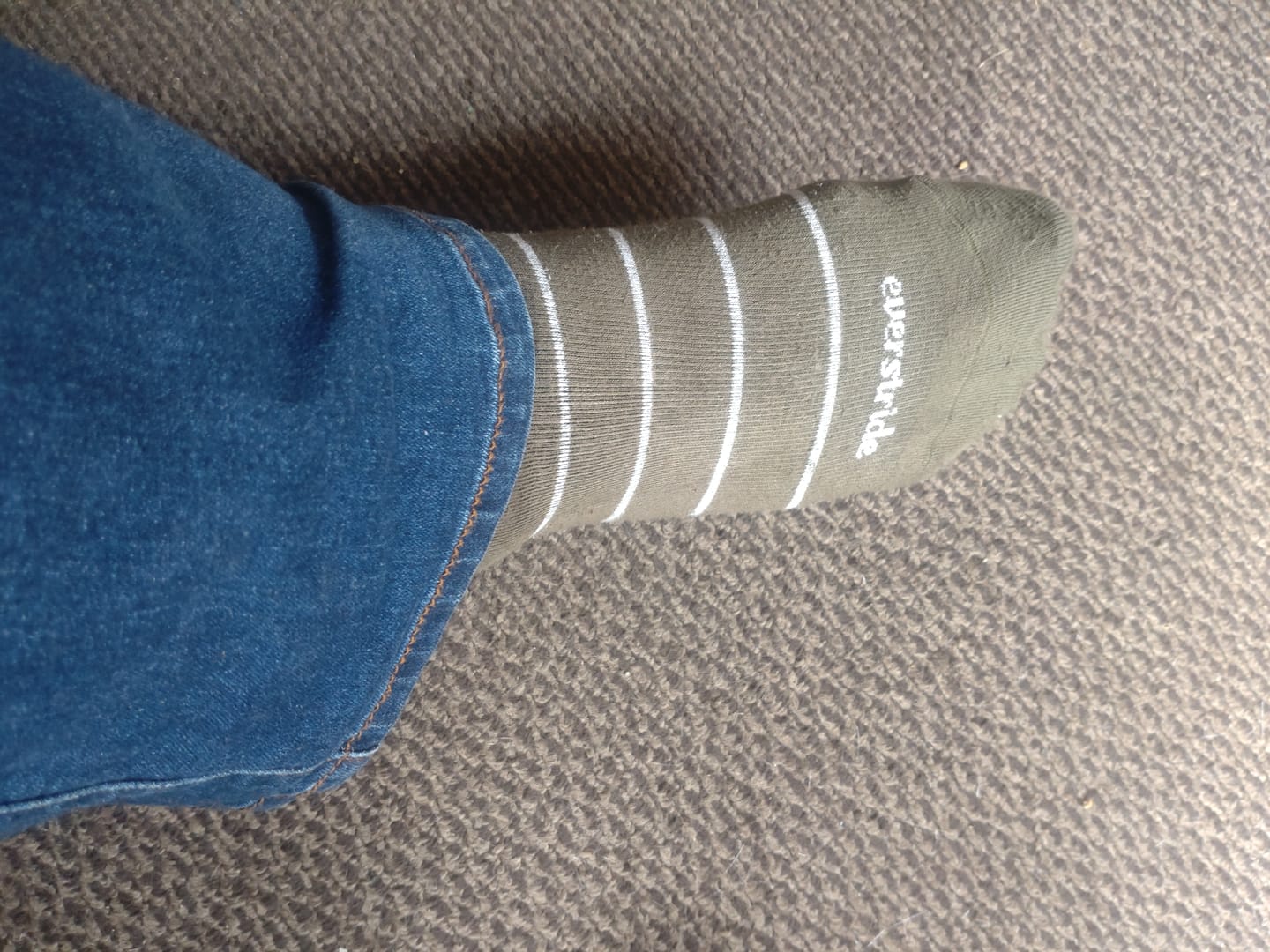 Customer photo review of Bamboo Wide Compression Socks
