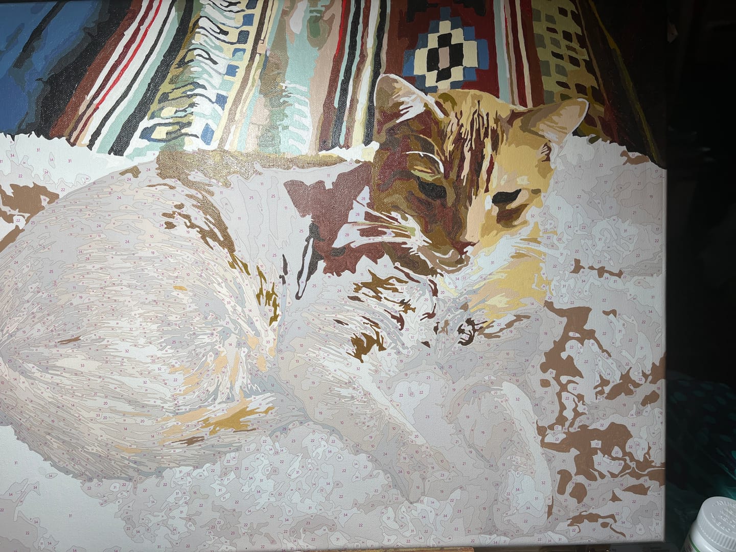 Customer photo review of YOUR PHOTO AS PAINT BY NUMBERS