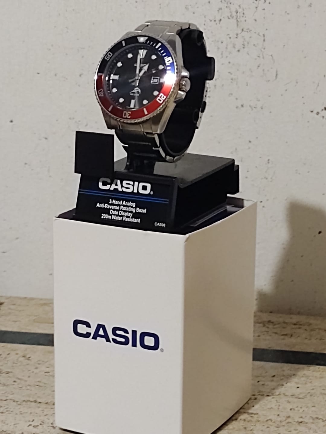 Customer photo review of Reloj Casio Submariner Marlin Duro MDV-106DD-1A2 Buceo Pepsi