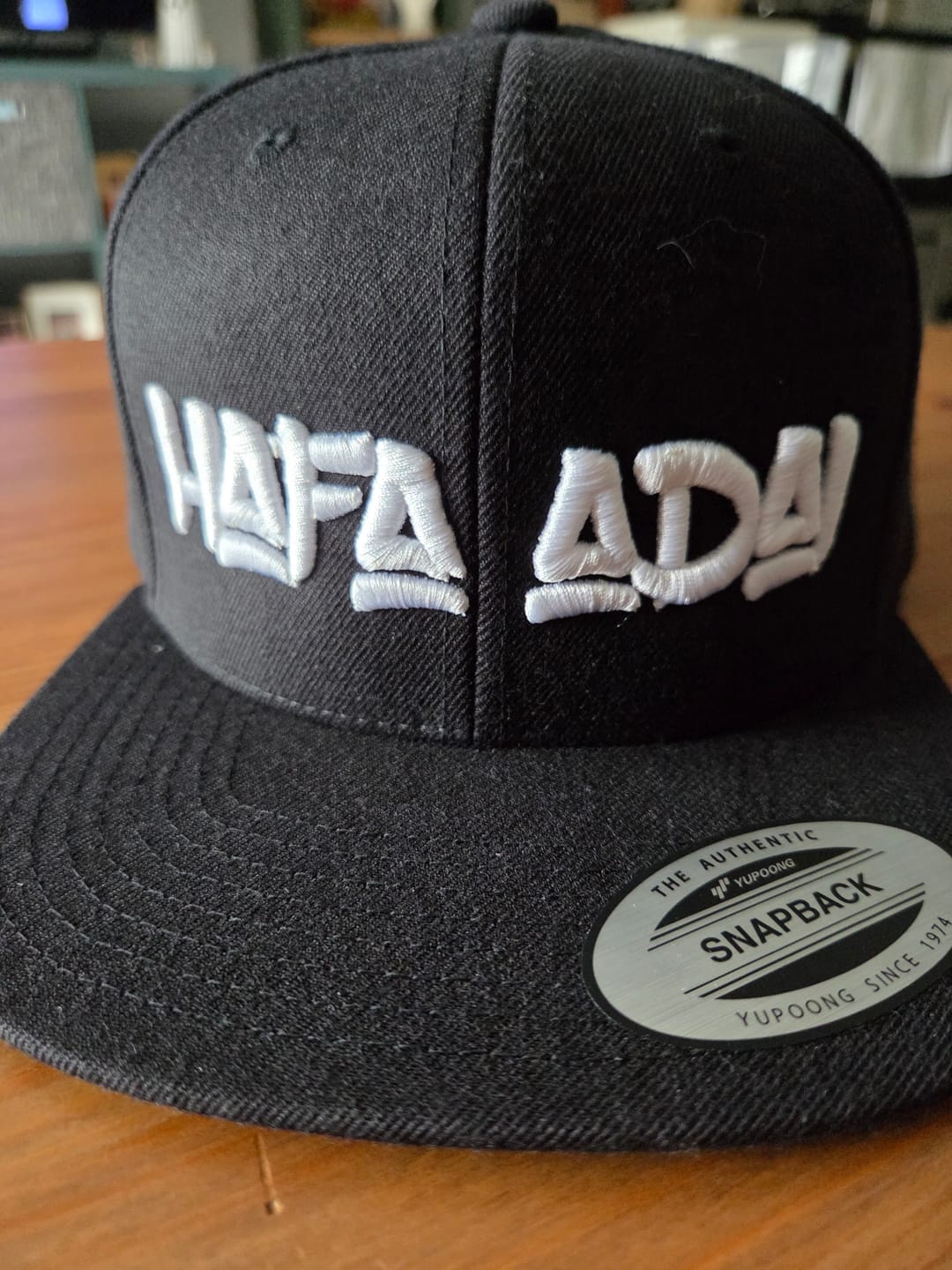 Customer photo review of Hafa Adai Guam CNMI 3D Embroidery Snapback Hat