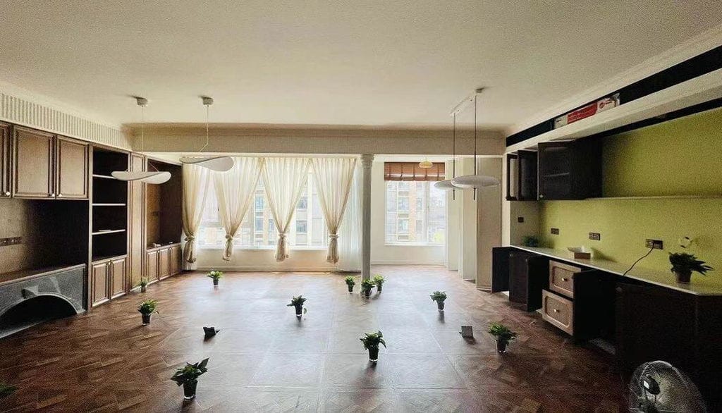 Customer photo review of Pendant Light, Tense, Mulberry Silk Diffuser, Black Frame, LED, Dimmable