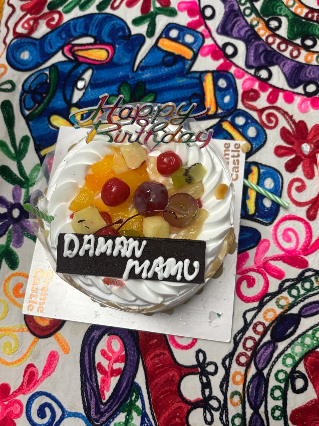Customer photo review of Fresh Fruit Cake