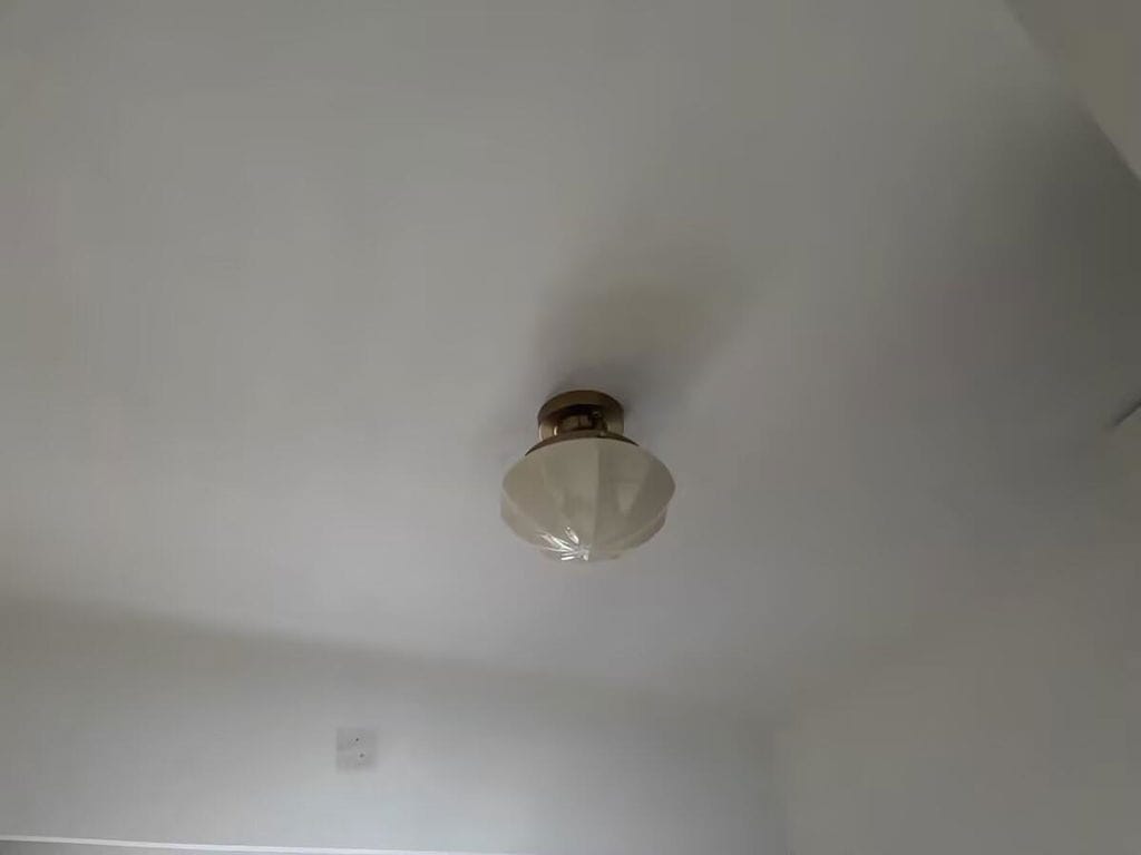 Customer photo review of Ceiling Light, Marta Art Deco Glass Shade, Gold or Chrome, E26/E27
