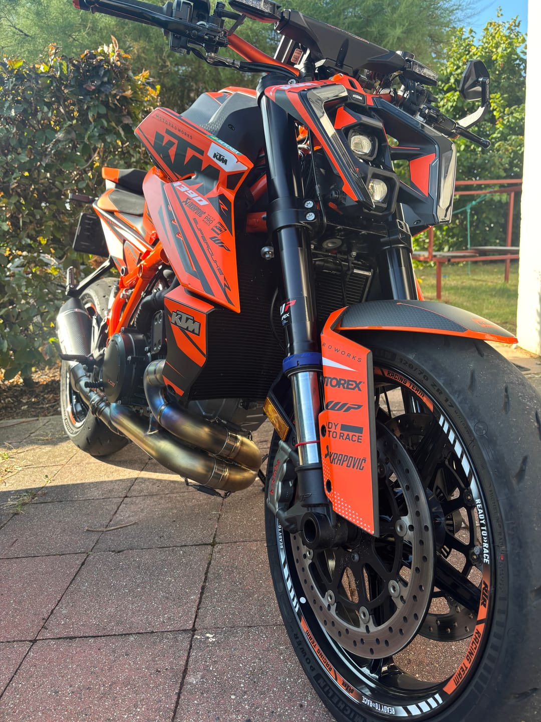 Customer photo review of KTM 1390 Super Duke R/Evo GRAPHICS - "Nebula" (Orange)