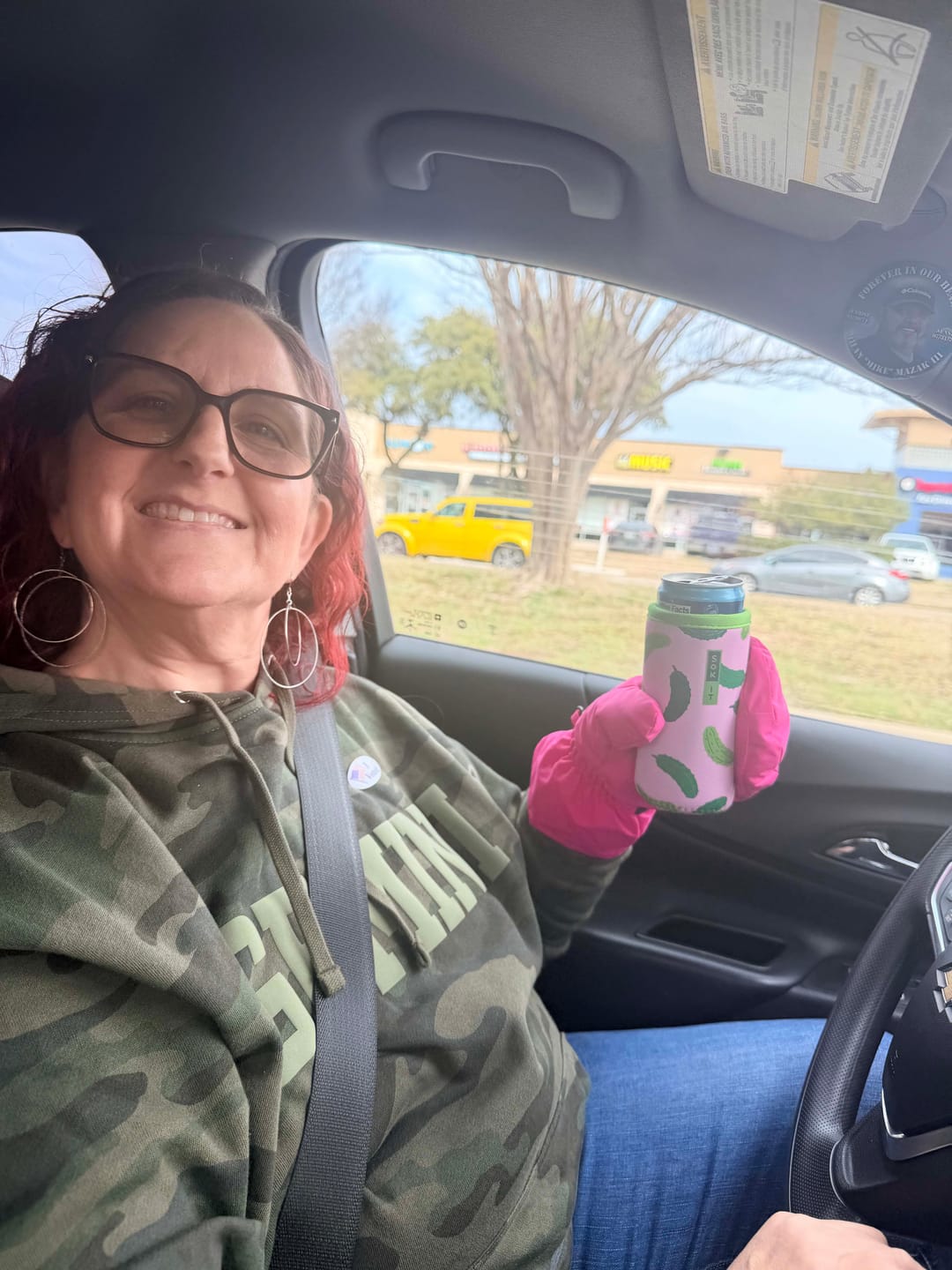 Customer photo review of Camo Puff Print Hoodie