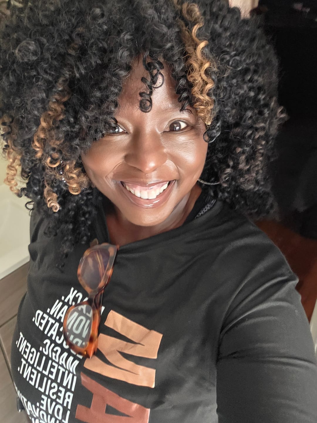 Customer photo review of Beshe Synthetic 3X Pre-Looped Jerry Curl Crochet Braid 10" CJC.3X10