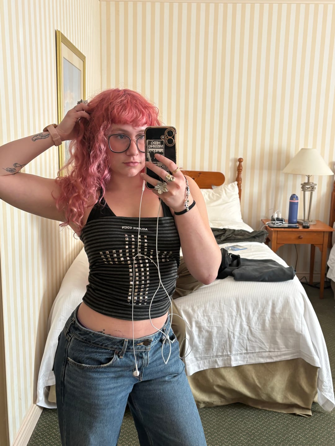 Customer photo review of Aelfric Eden Halter Studded Cami Top