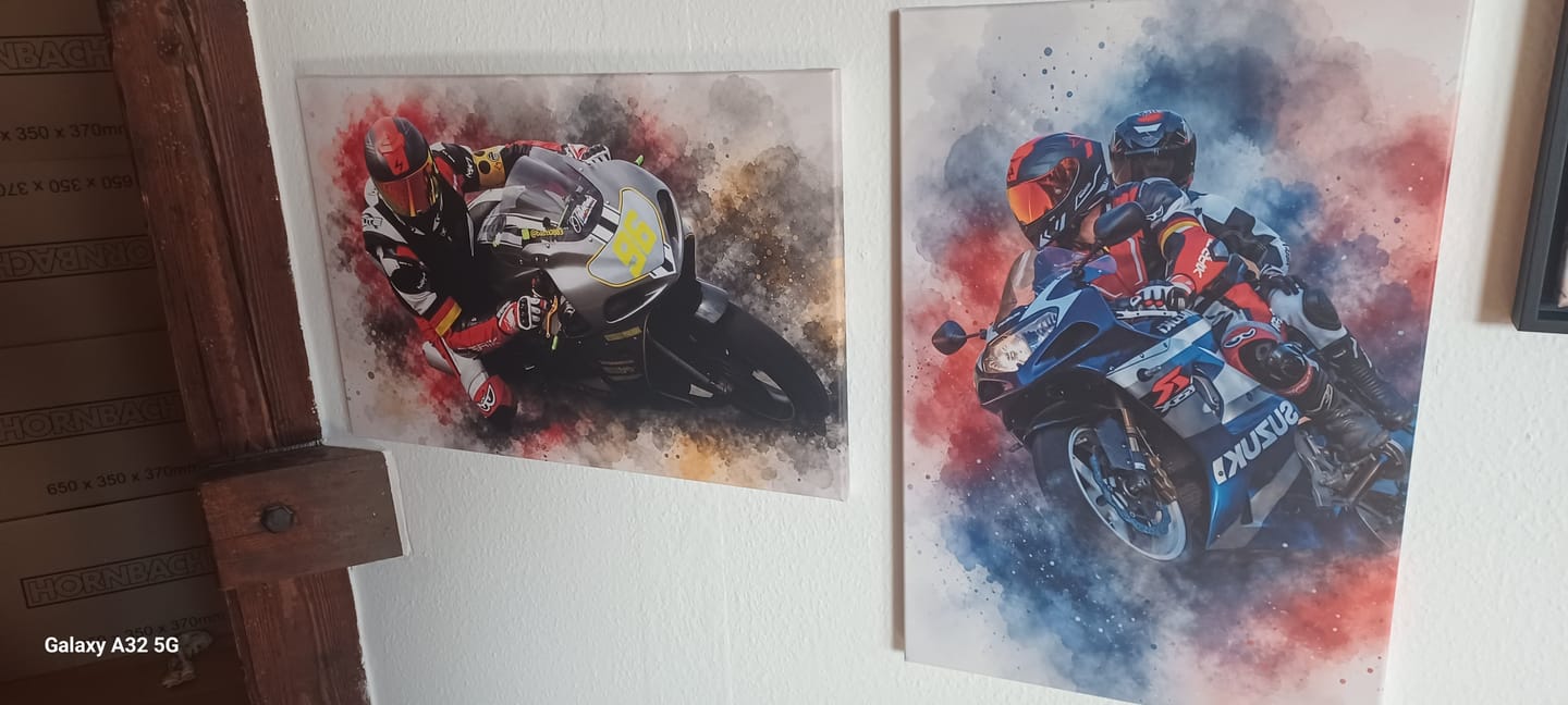 Customer photo review of Dein Fahrzeug als Kunstwerk – mit Live-Vorschau, als Poster oder Leinwand