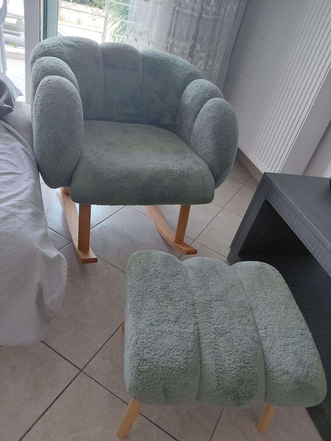 Customer photo review of Πολυθρόνα & Υποπόδιο Σετ (2 Τεμάχια) Πράσινο 251BLS1159