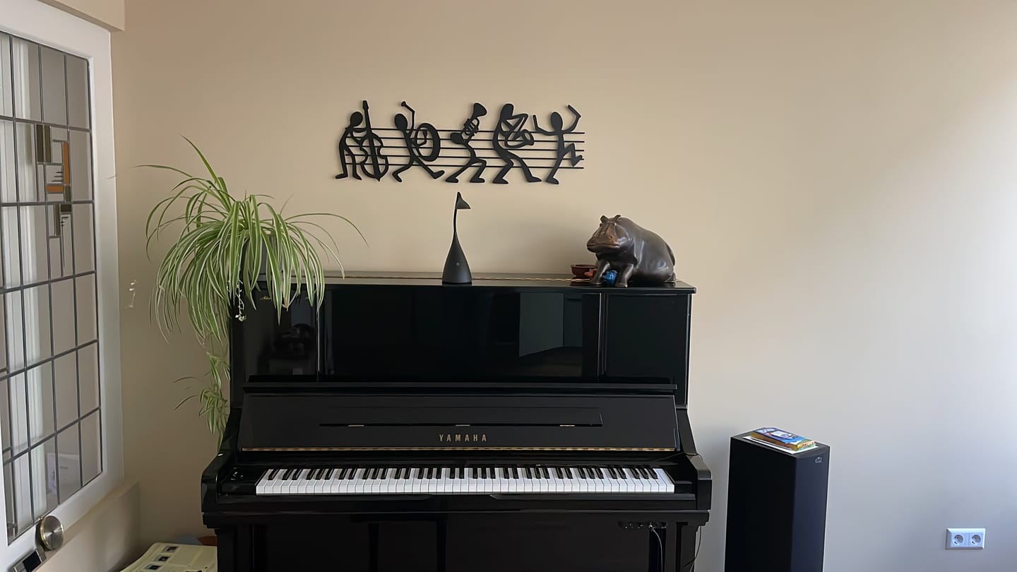 Customer photo review of Décoration Murale en Métal - Musiciens de bande