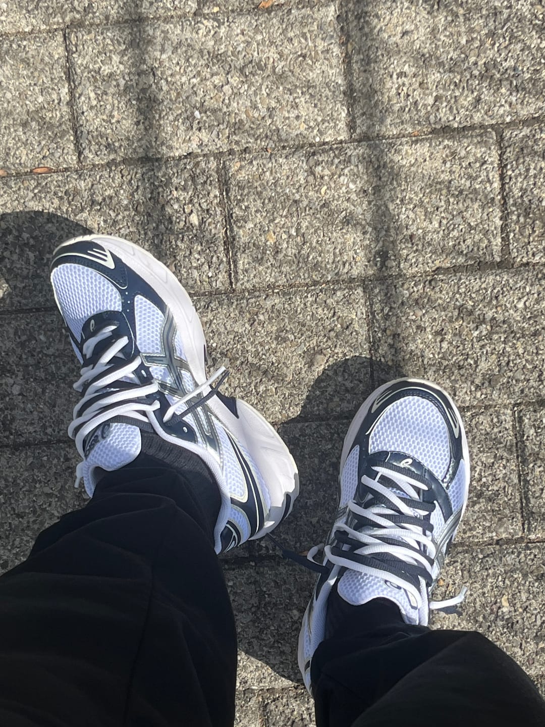 Customer photo review of GEL-1130 White Midnight - Double Laces