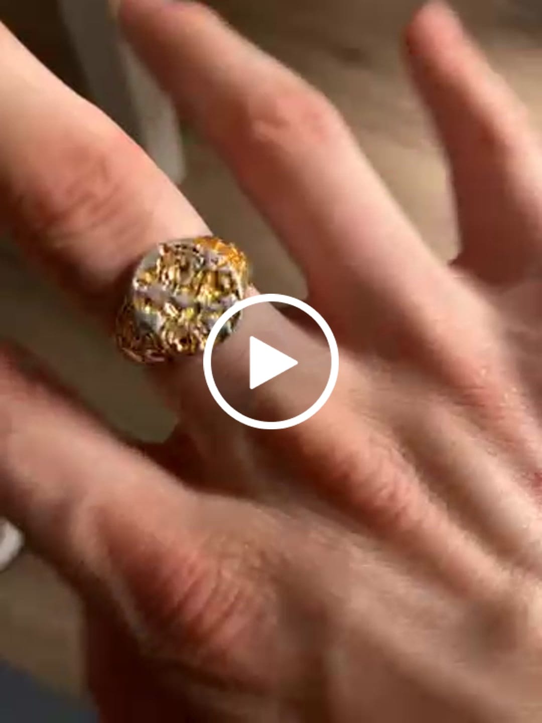 Customer video review of Ruby & Gold Rose Ring - BRIARHEART