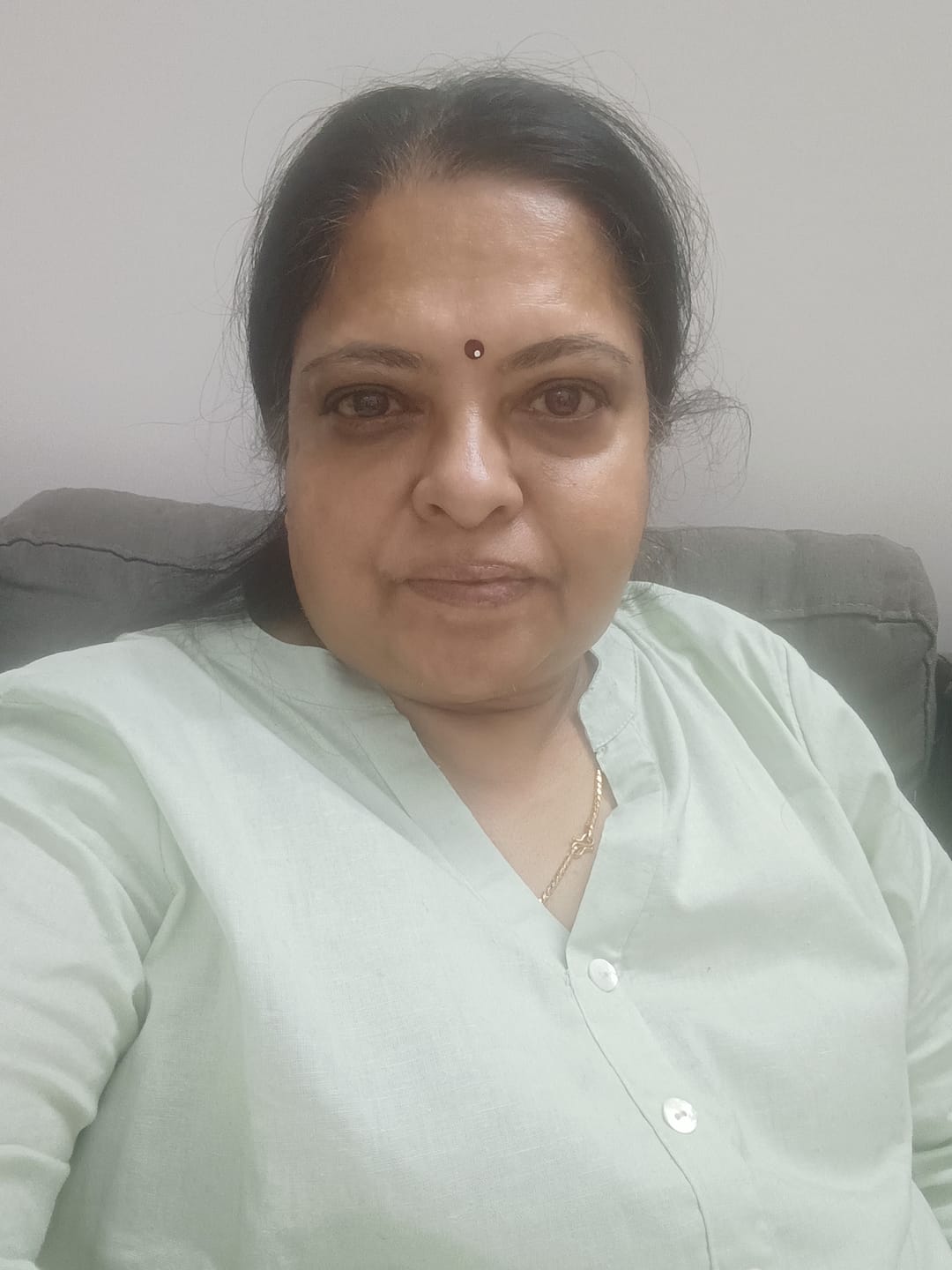Customer photo review of Women Mint Green Airy Linen Long Kurta