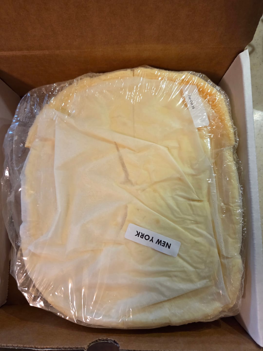 Customer photo review of New York Style Cheesecake