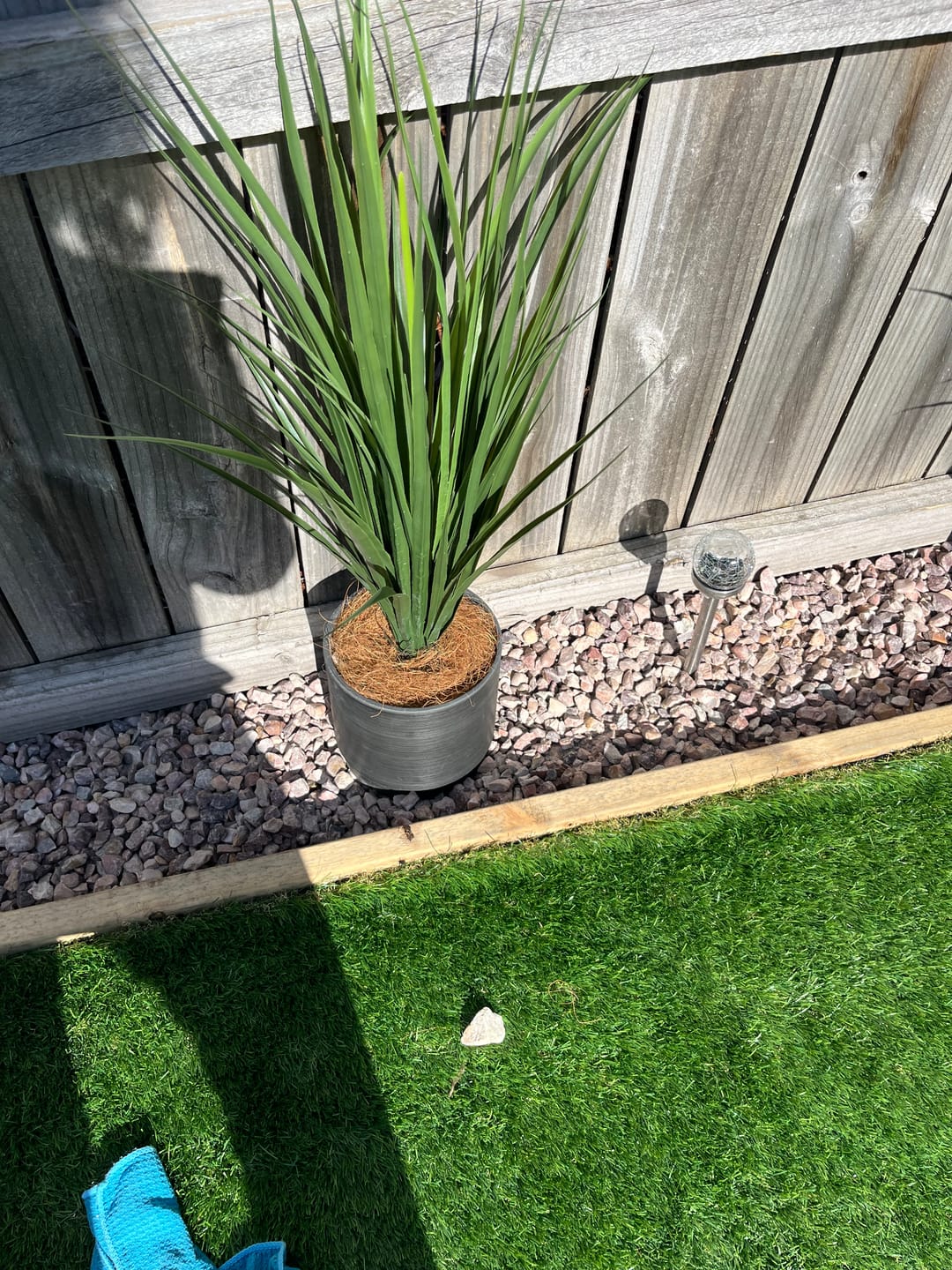Customer photo review of Potted Artificial Long Grass (Yucca Grass) 75cm UV Resistant