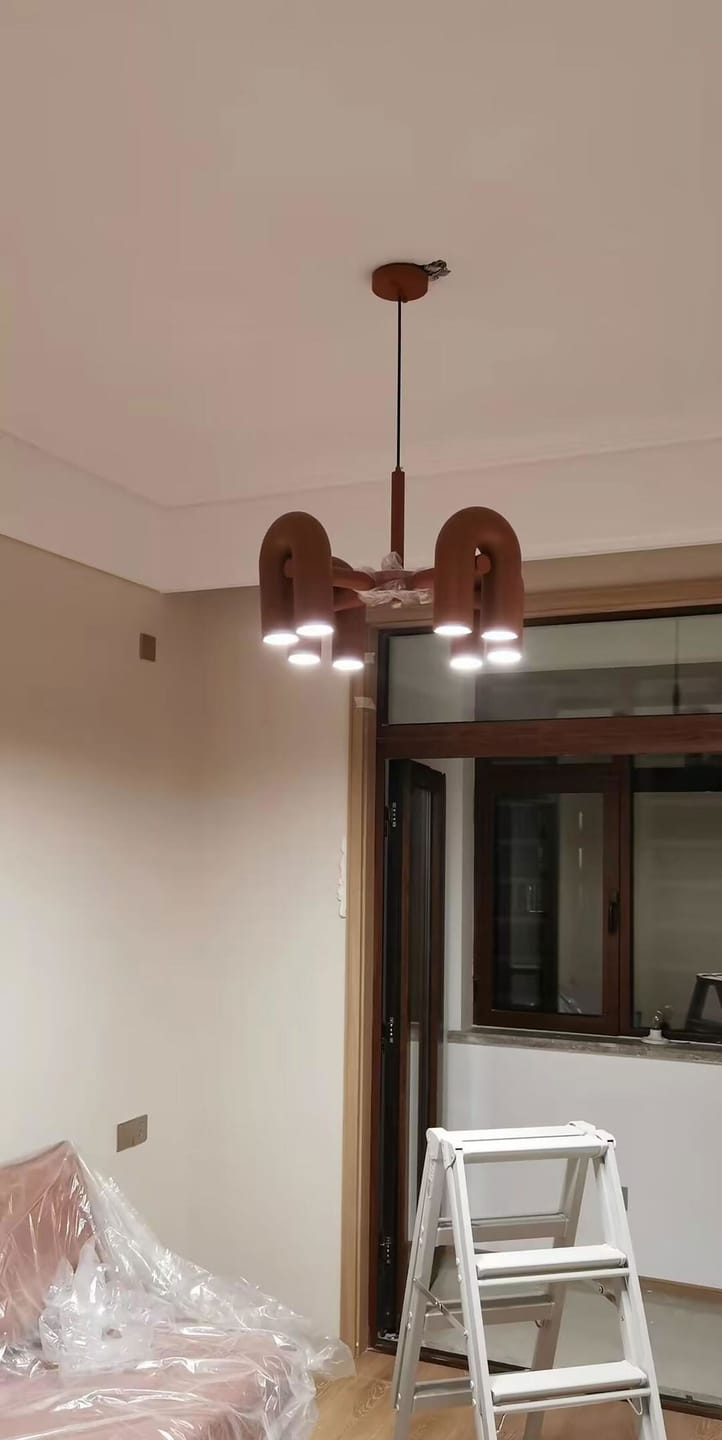 Customer photo review of Cirkus Chandelier, Integrated LED, Movable U-Heads, Linear or Circular