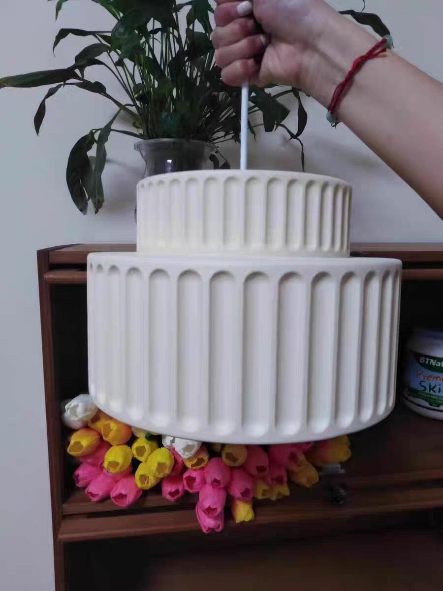 Customer photo review of Ceiling Light, Kami Pleated Resin Shade, E27, Ceiling or Wall Mount