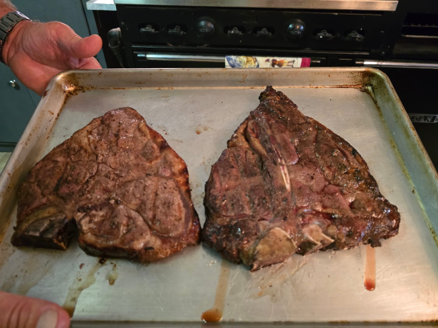 Customer photo review of PORTERHOUSE STEAKS (24OZ)