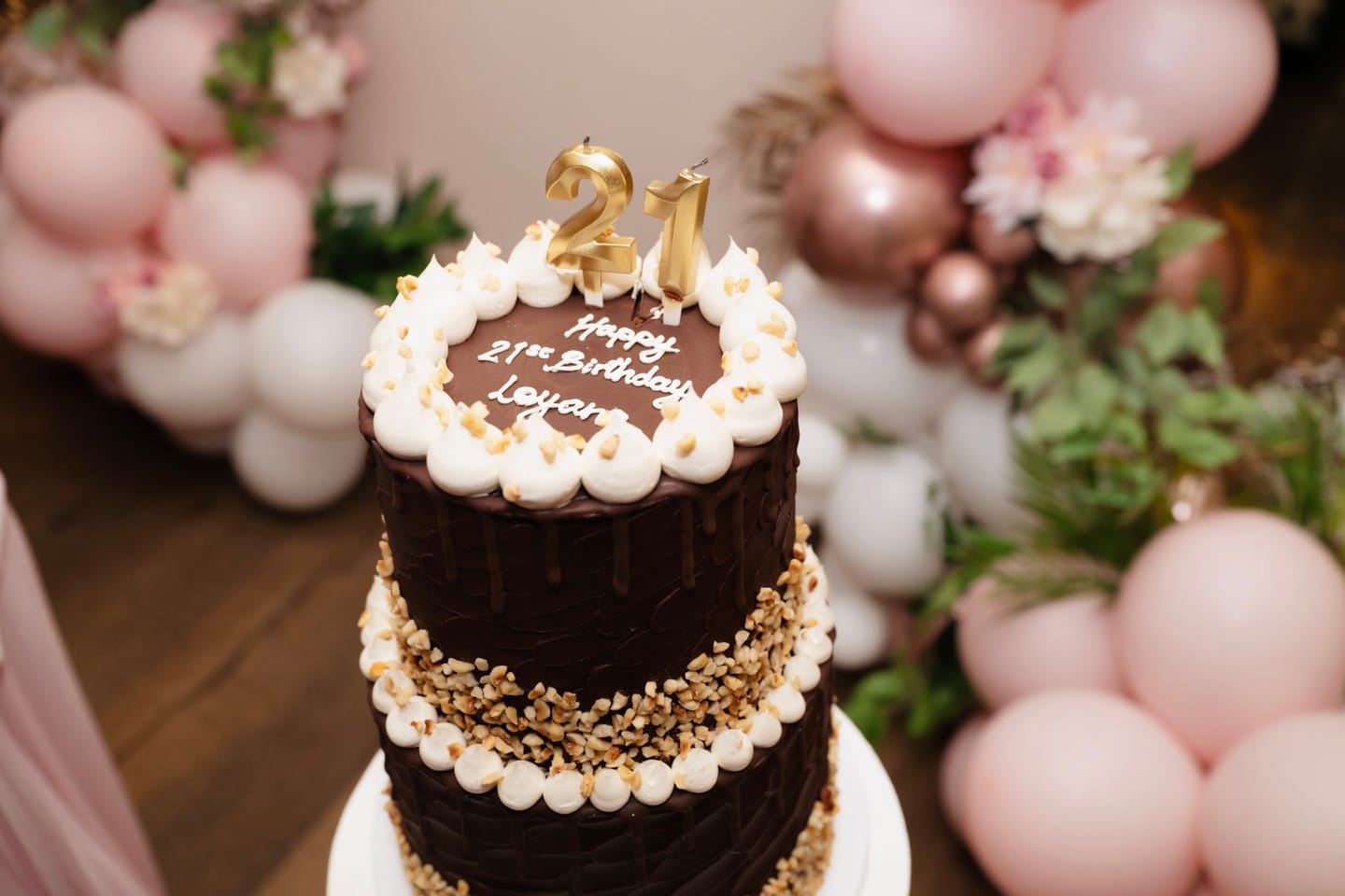 Customer photo review of Chocolate Hazelnut Cake